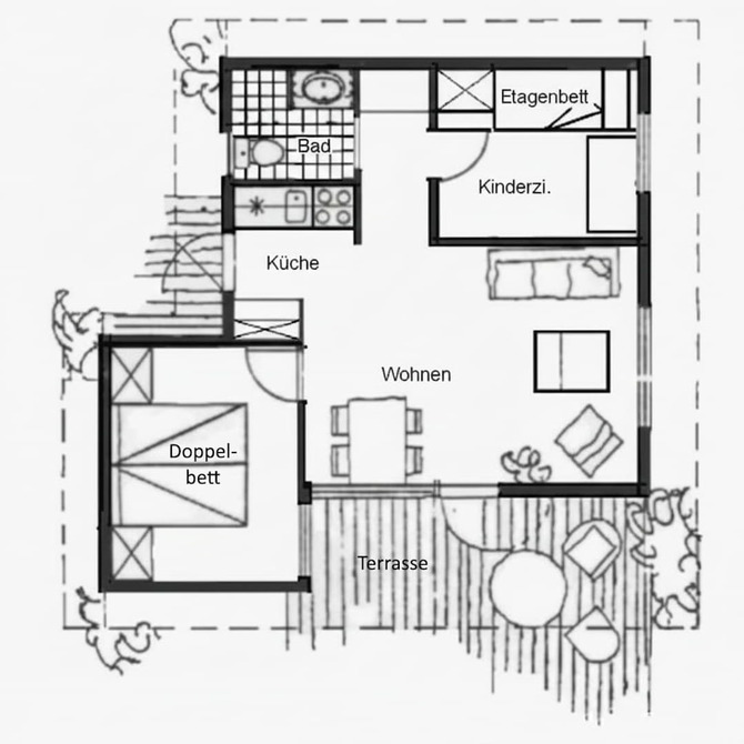 Ferienhaus in Pelzerhaken - Ferienhaus Typ A im Ferienpark AM WALDRAND - Grundriss