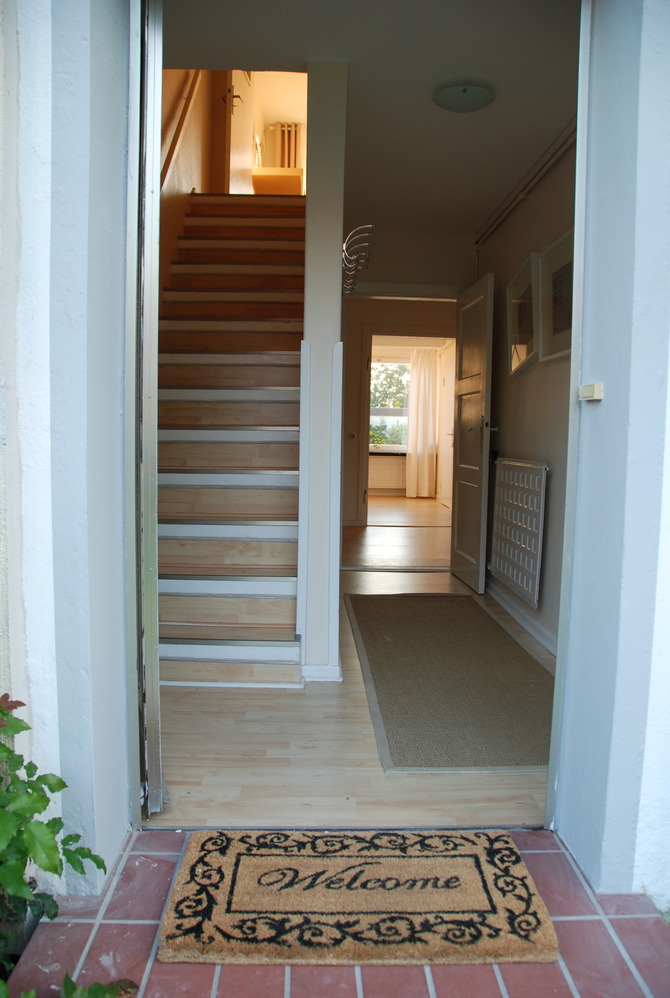 Ferienhaus in Grömitz - Haus Seeblick - Eingang mit Flur und Treppe nach oben