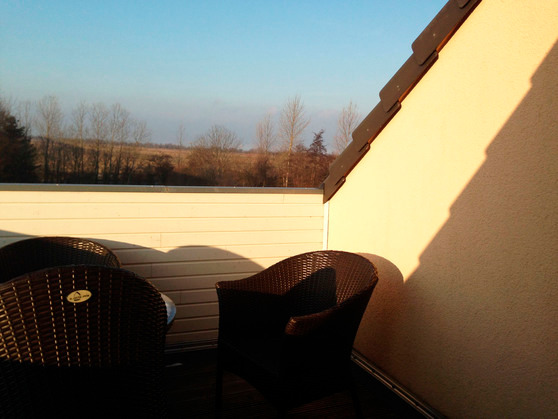 Ferienwohnung in Ostseebad Nienhagen - Seewolf - Abendsonne auf dem Balkon