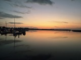 Ferienwohnung in Barth - Darssblick - Sonnenuntergang Barther Hafen