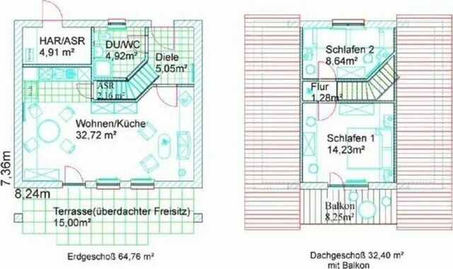 Ferienhaus in Marlow - Finnhäuser am Vogelpark - Haus Hanni - Bild 15
