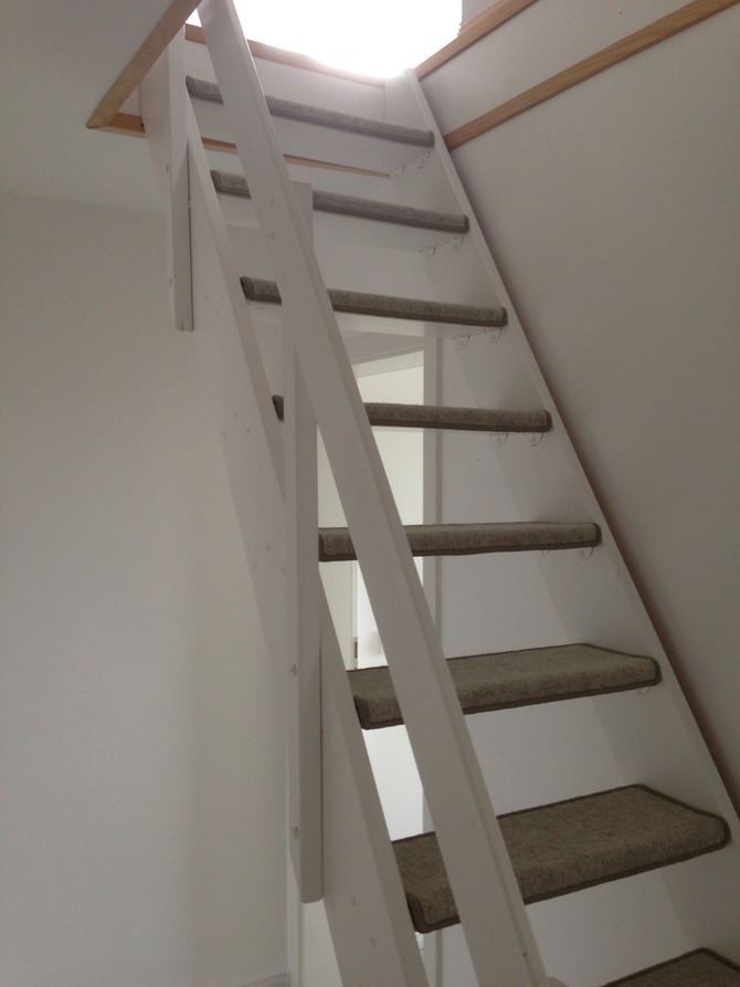 Ferienhaus in Haffkrug - Strandgang - Treppe zur Dachkammer