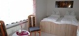 Ferienwohnung in Schönwalde - Hügelkate in Vogelsang - Schlafzimmer, Betten in Komforthöhe