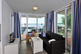 Ferienwohnung in Eckernförde - Apartmenthaus Hafenspitze Ap. 14 "Strandläufer", Blickrichtung Offenes Meer/Strand - Bild 4