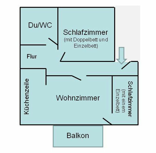 Ferienwohnung in Binz - Villa Iduna / Ferienwohnung No. 12a - 2. OG mit Balkon nach Osten - Bild 16