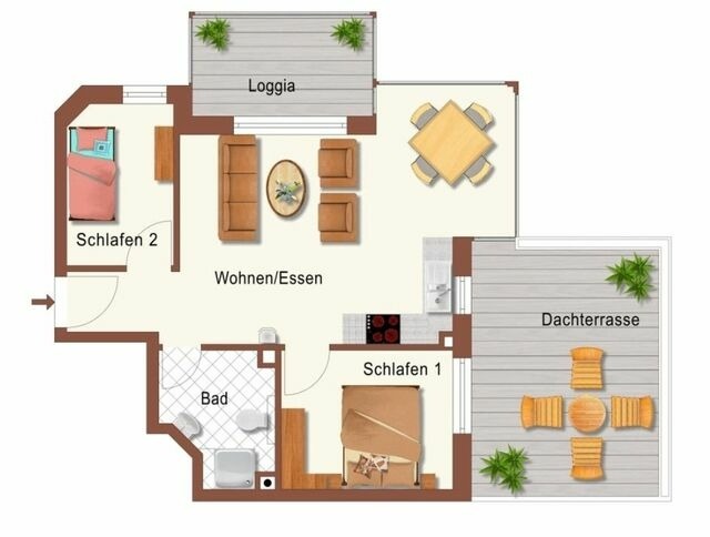 Ferienwohnung in Gro&szlig;enbrode - Leuchtturm 7 - Bild 17