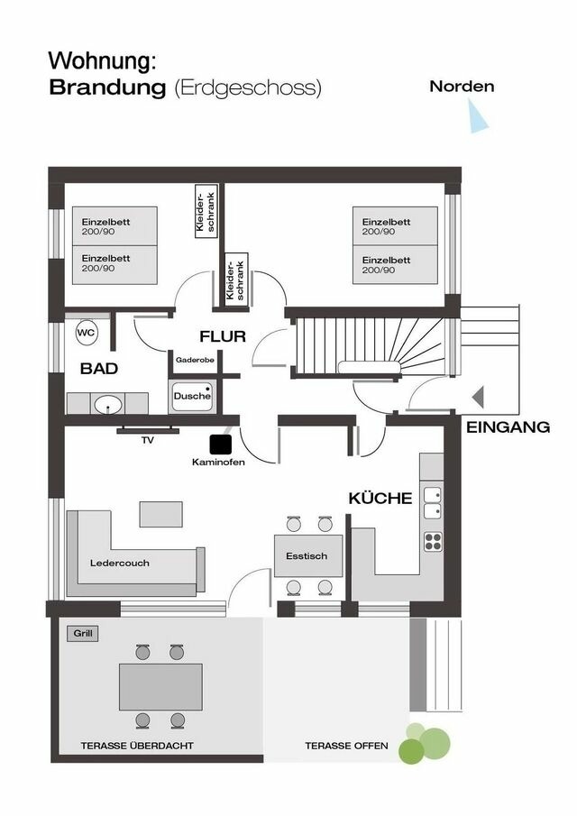 Ferienwohnung in Fehmarn OT Puttgarden - Kampenweg 8 Brandung - Bild 15