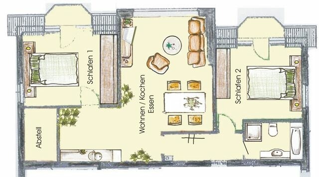 Ferienwohnung in Ahlbeck - (Brise) Villa Medici Ahlbeck App. 08 - Bild 21