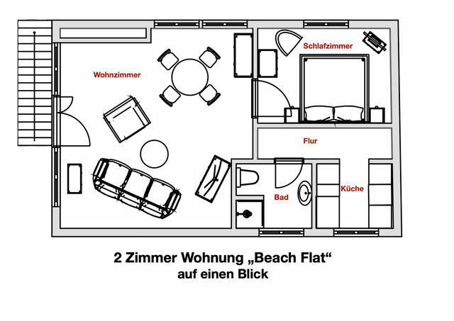 Ferienwohnung in Wendtorf - Beach Flat Wendtorfer Strand - Haus Nordlichter - Bild 12