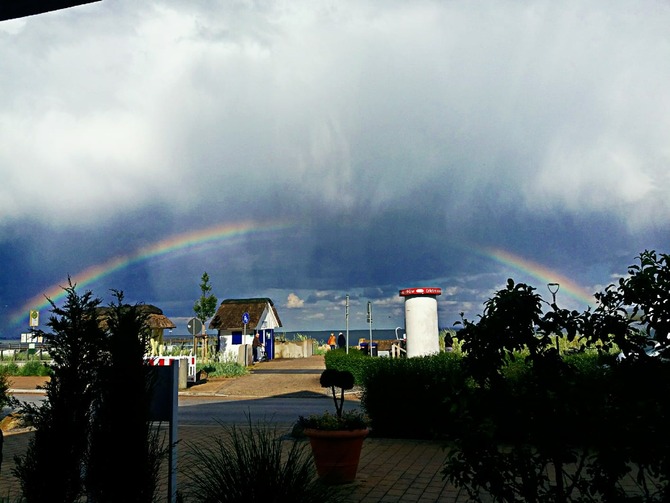 Ferienwohnung in Haffkrug - Seehaus zur Strandbr&uuml;cke - Regenbogen